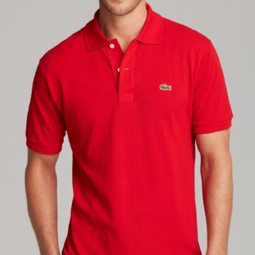 Men’s Large (size 6) Red Lacoste Polo Style Shirt